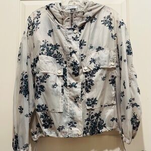 Floral Hooded Windbreaker, NWOT